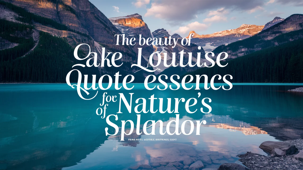 Best Lake Louise Quotes for Instagram