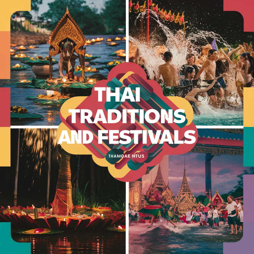 Captions for Thai Traditions and Festivals