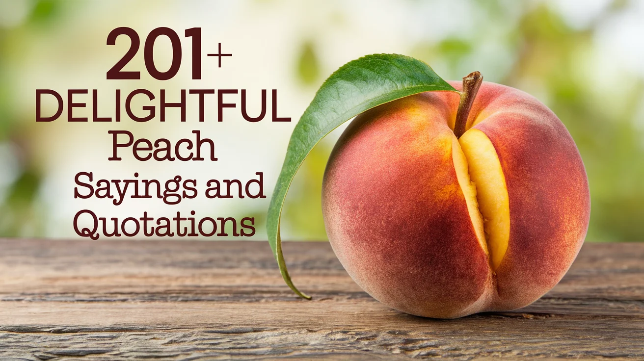 Delightful Peach Sayings and Quotations