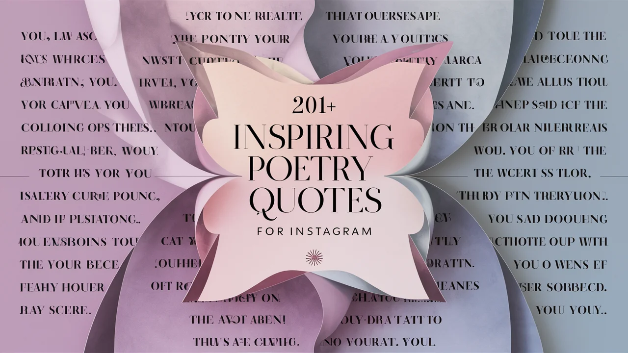 Inspiring Poetry Quotes for Instagram