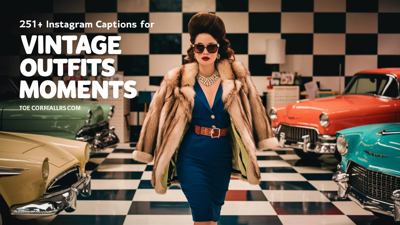 Instagram Captions for Vintage Outfits Moments