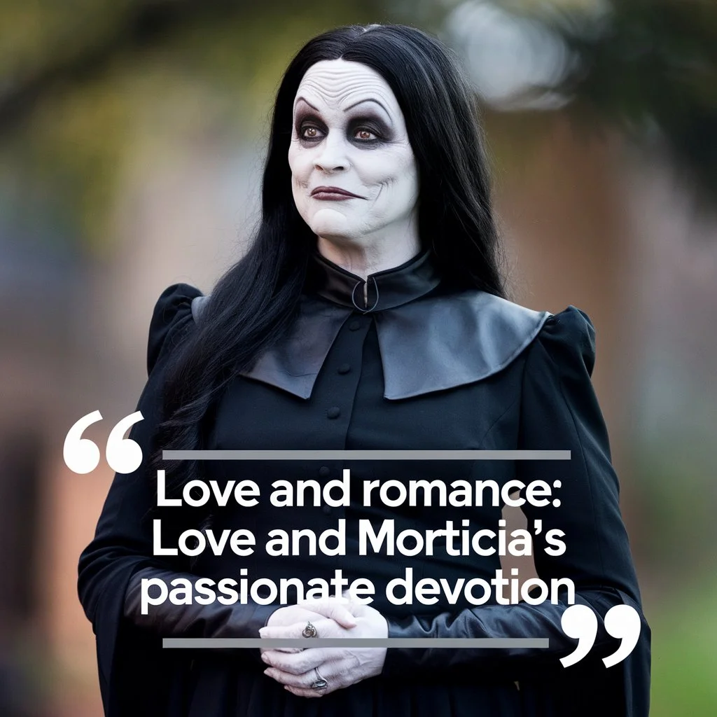 Love and Romance: Morticia's Passionate Devotion