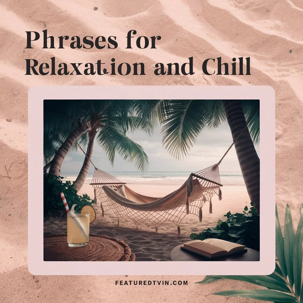 Phrases for Relaxation and Chill