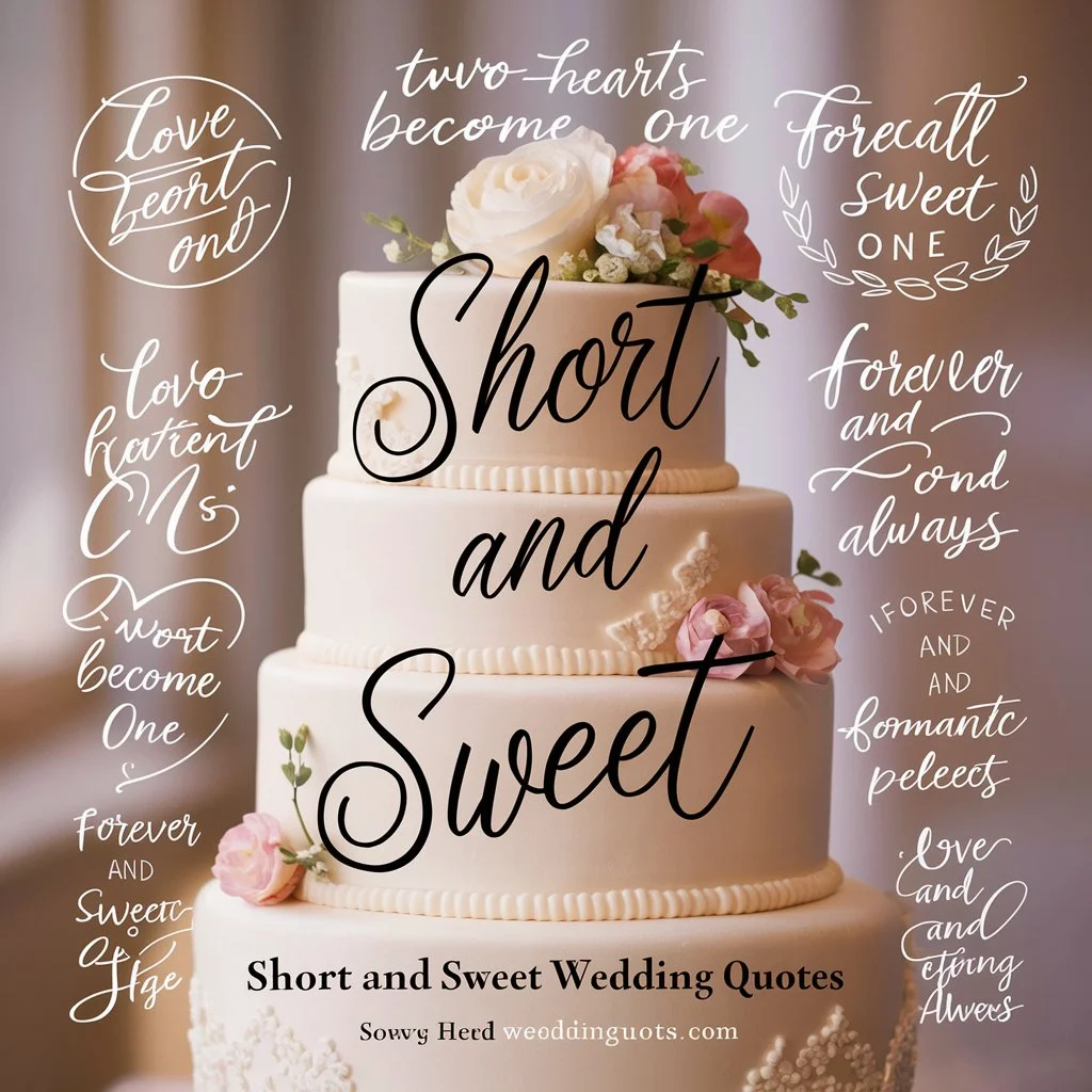 Short and Sweet Wedding Quotes