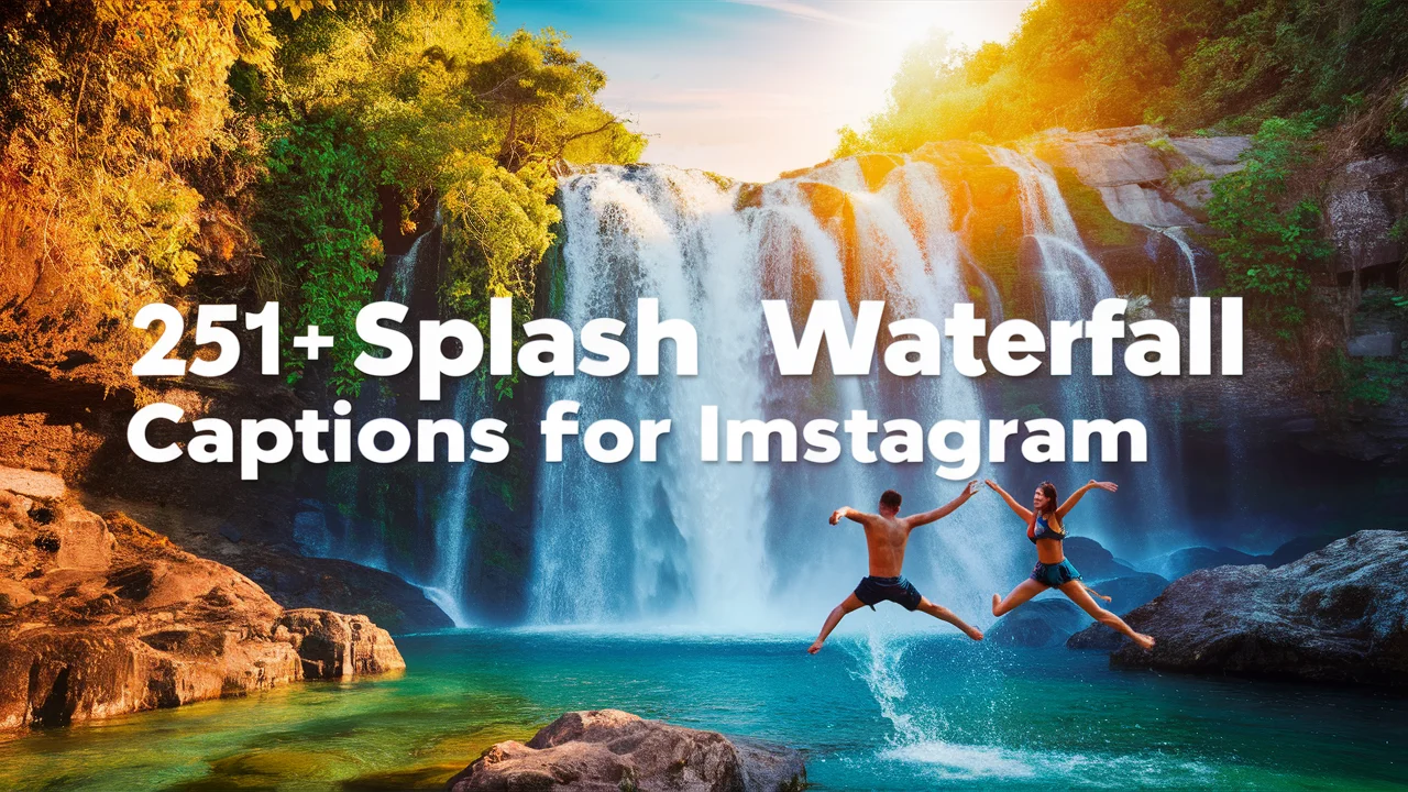 Splash Worthy Waterfall Captions for Instagram