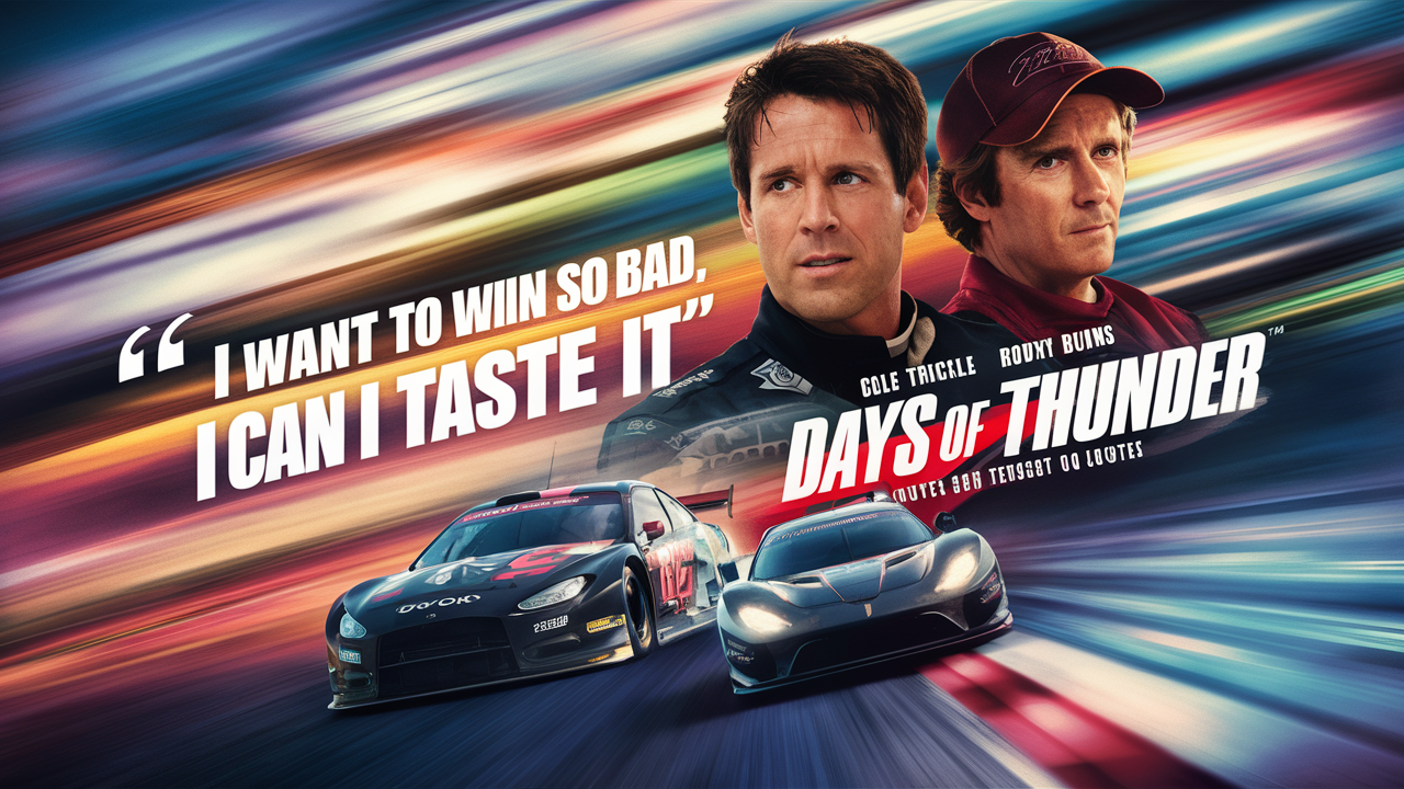 Days of Thunder Quotes