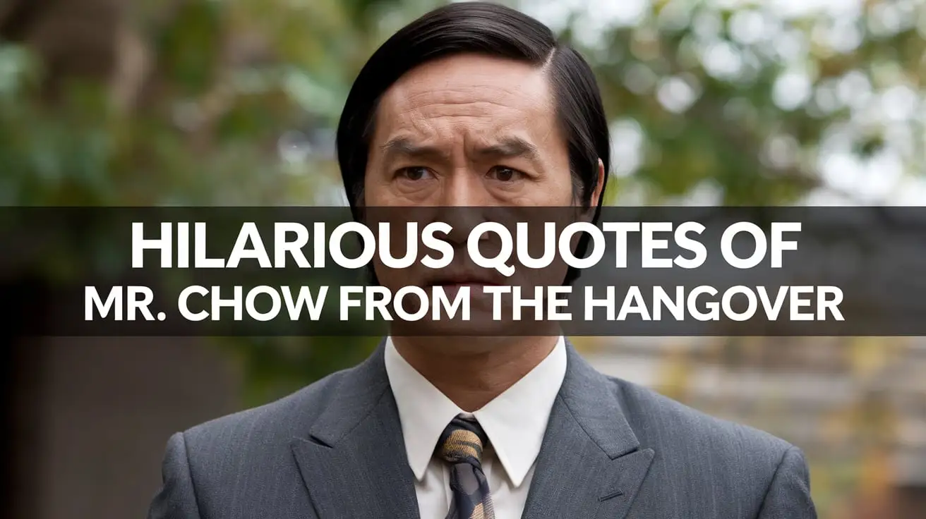 Hilarious Quotes of Mr. Chow