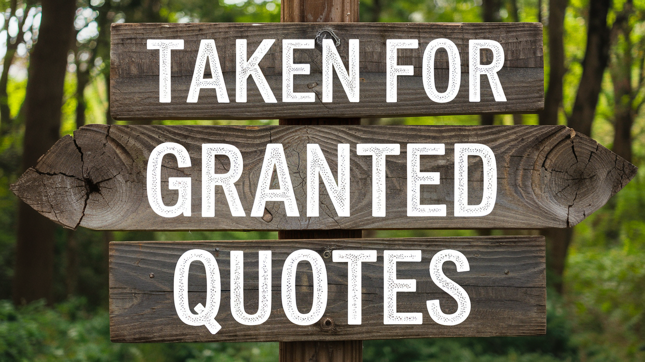 Taken for Granted Quotes